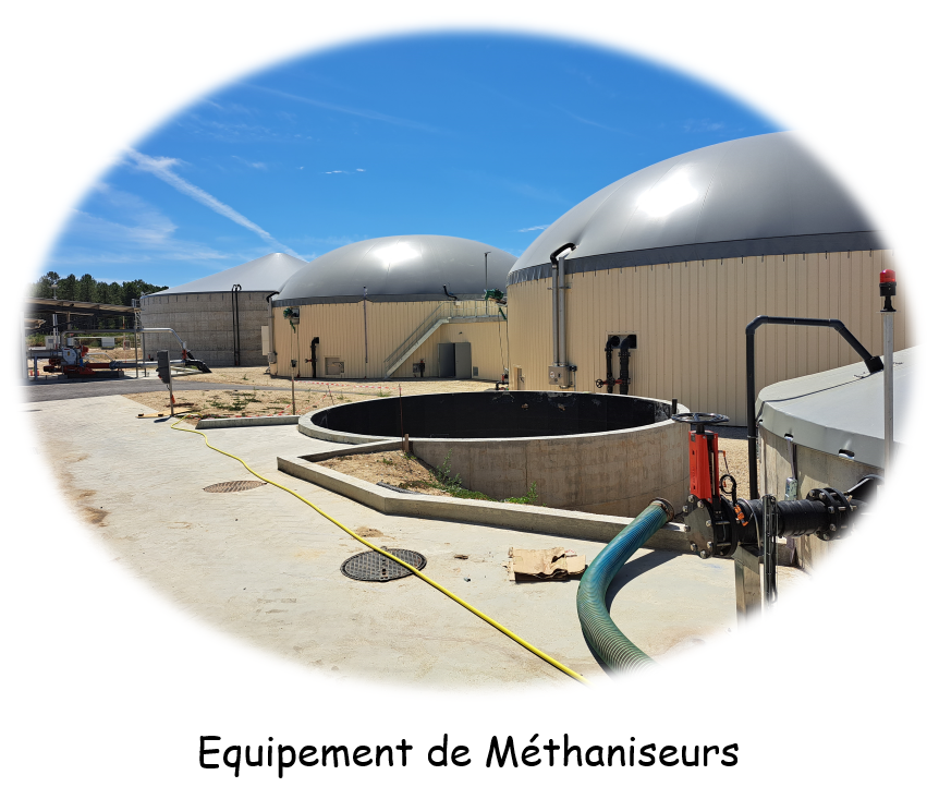 Equipements methaniseurs