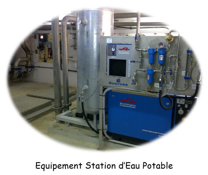 Equipements station eau potable